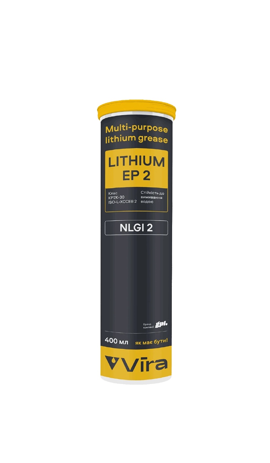 Мастило VIRA LITHIUM EP2 картуш 0,4л ПЕ